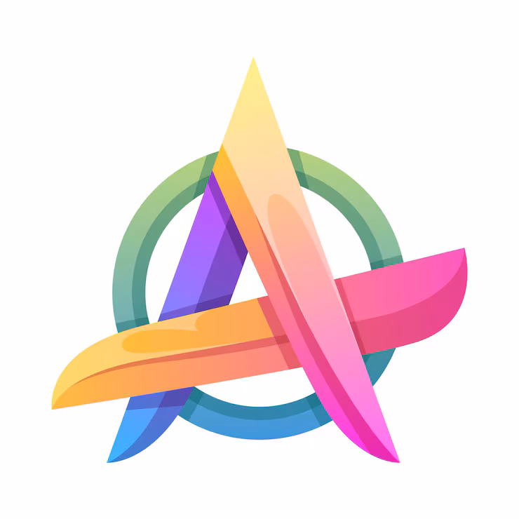lettera colorata un design del logo sfumato 474888 2309